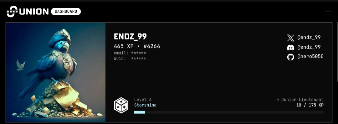endz_99's tweet photo. Just racked up 465 XP on @union_build V1! Hearing V2 might be less stressful, but activities won't last long. Ready to start clicking the moment V2 goes live! #UnionBuild #V2Launch #XP https://t.co/YqCrDwJbQp