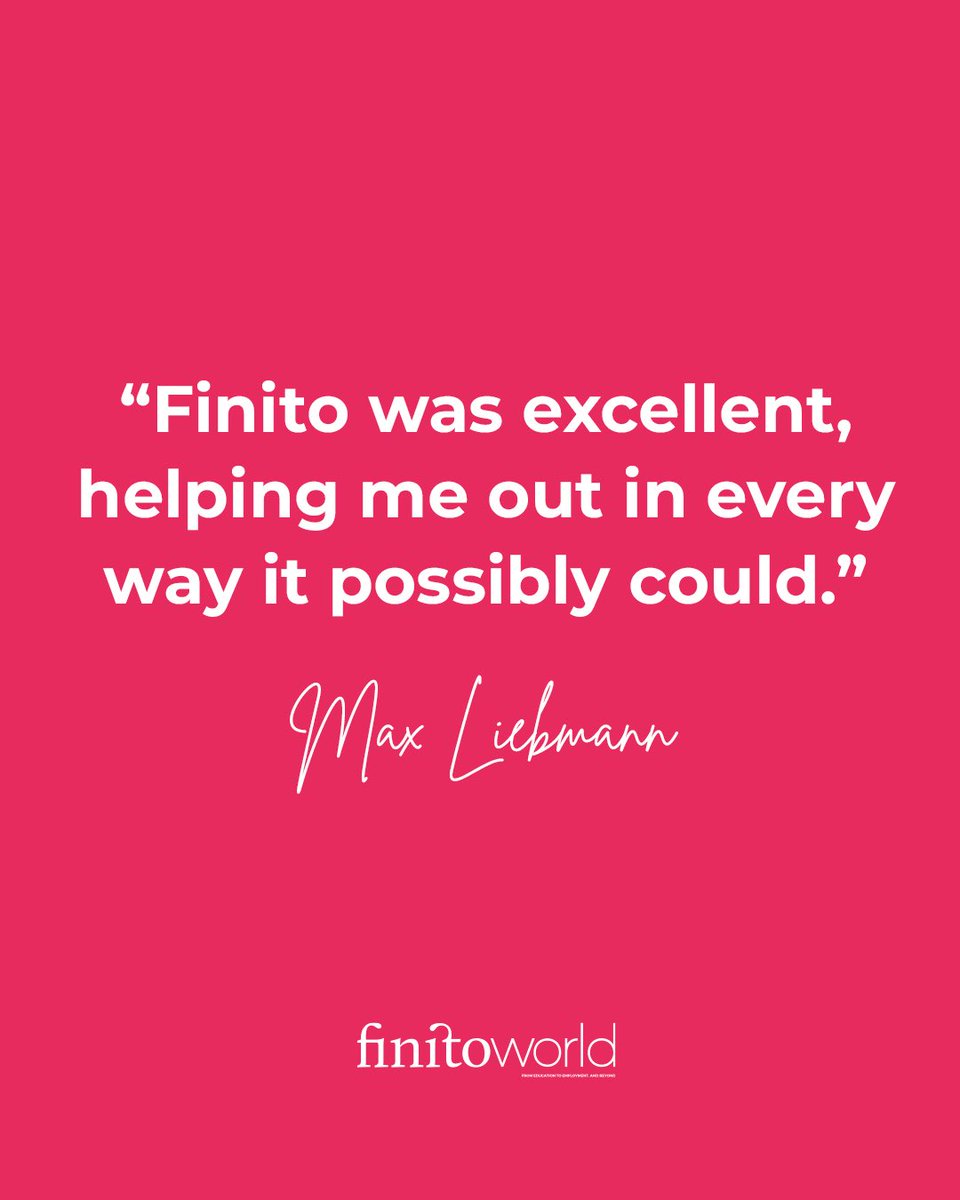 Another Finito Bursary success story. This time we helped Max Liebmann find his dream job within law. 

“Finito was excellent, helping me out in everyway it possibly could.”

#EducationalContent #ScholarLife #StudyGram #TeachTheFuture #ClassroomVibes