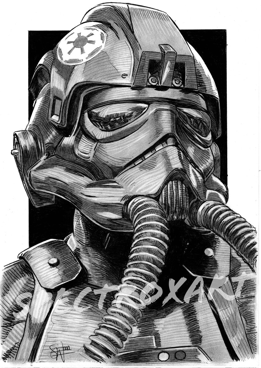 TIE Fighter Pilot (Star Wars).

#starwars #starwarsoriginaltrilogy #galacticempire #tiefighter #tiefighterpilot #penandink #artcommission 

A4 Ball-Point Pen &amp; Pencil.

ebay.co.uk/usr/spectroxart
spectroxart.etsy.com