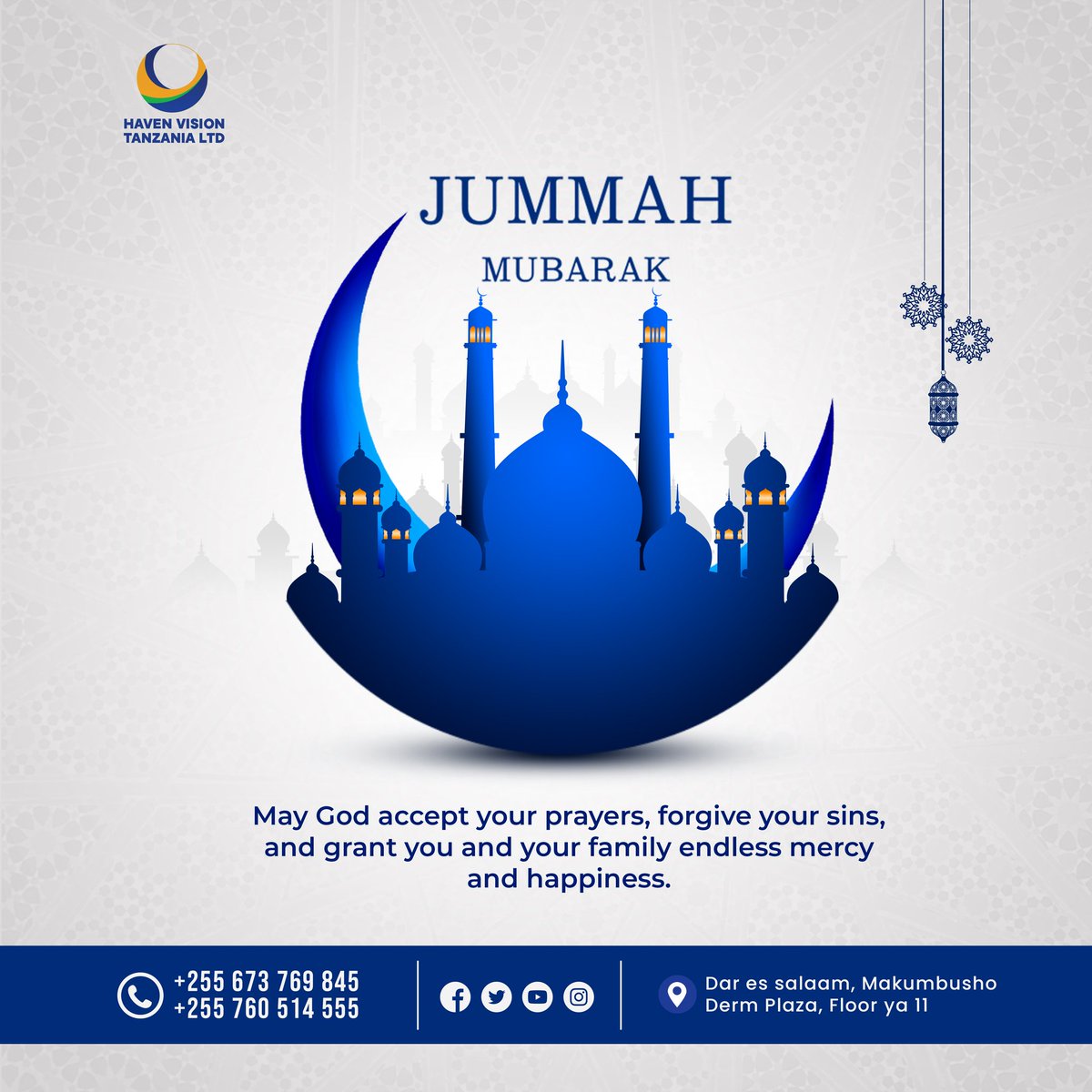 havenvision_tz's tweet photo. May this Friday bring light to your soul and peace to your heart. Jumma Mubarak! https://t.co/GDjPEtKMwt