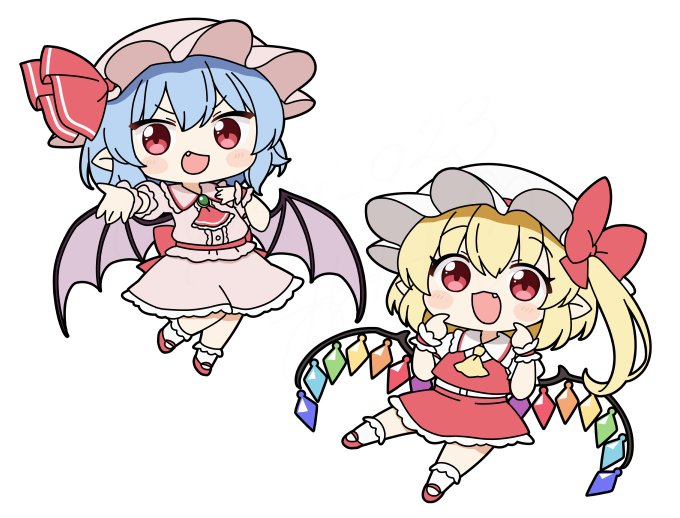 ちびレミフラ
最近デフォルメ描くときはこのタッチがちょっとマイブーム 