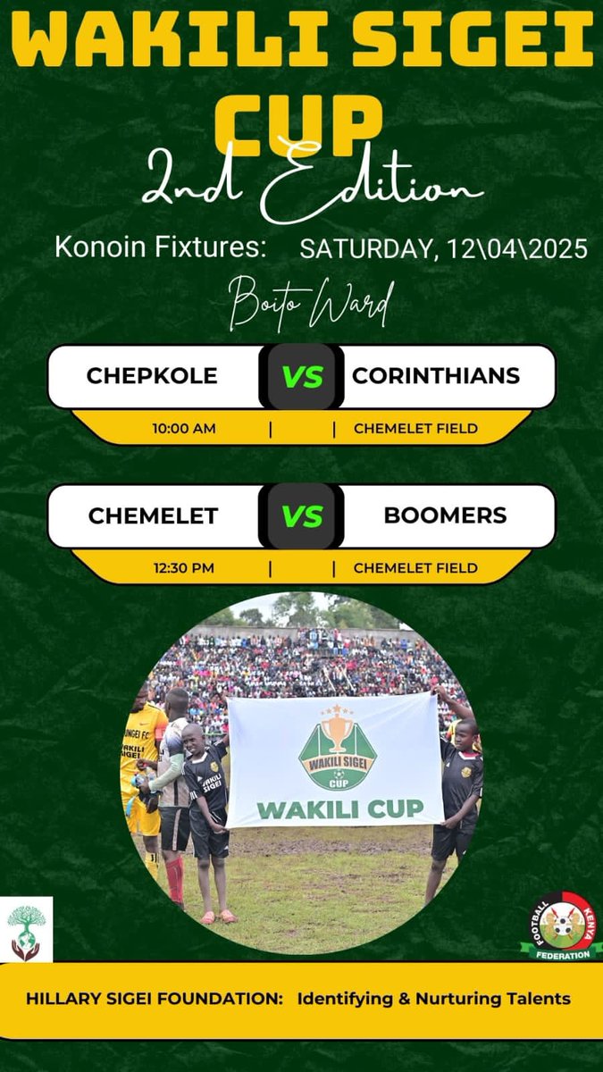 kiplaa_19's tweet image. Konoin Ward Finals Fixtures.

#wakilisigeicup

#secondedition 

#identifyingandnurturingtalents

#FootballKE