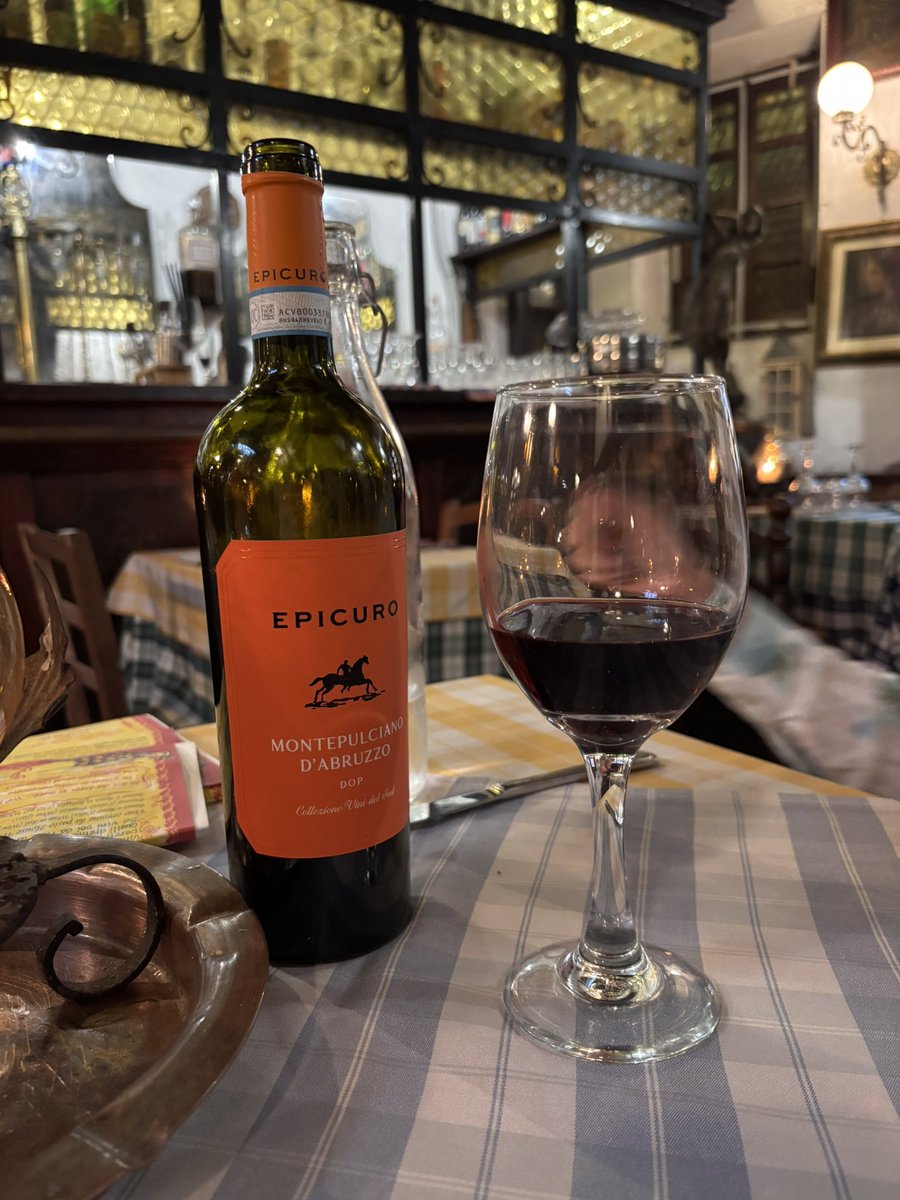 Dinner at Da Meo Pataca, Trastevere Rome. A staple here since 1959.