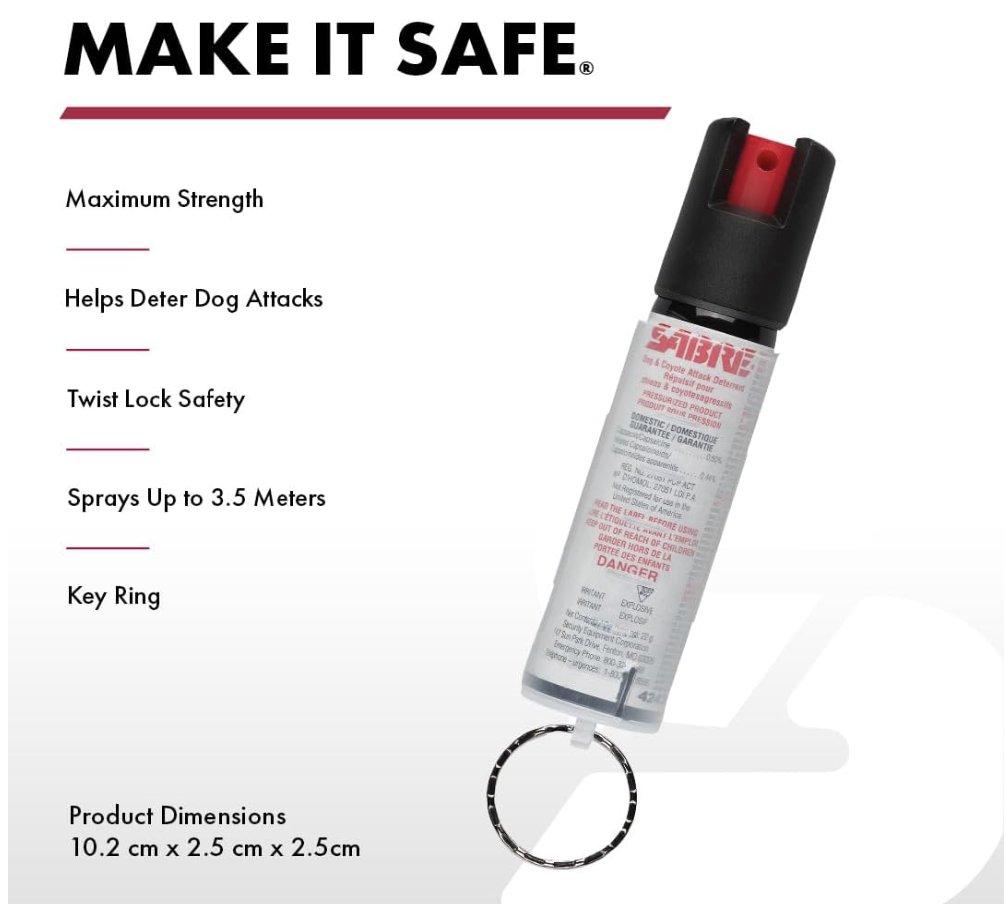 WhatsDealAI's tweet photo. Protect yourself &amp; your furry friend! 🐾✨ The SABRE Protector Dog Spray offers a 14-sec spray time, 3.5m range &amp; humane deterrence. 🌟 #1 Best Seller &amp; now 
👉https://t.co/5FA9FcKrFW

Only $15.99 (54% OFF)! 🛒 Stay safe &amp; prepared! #PetSafety #DogLovers https://t.co/yEsAk9aXsu