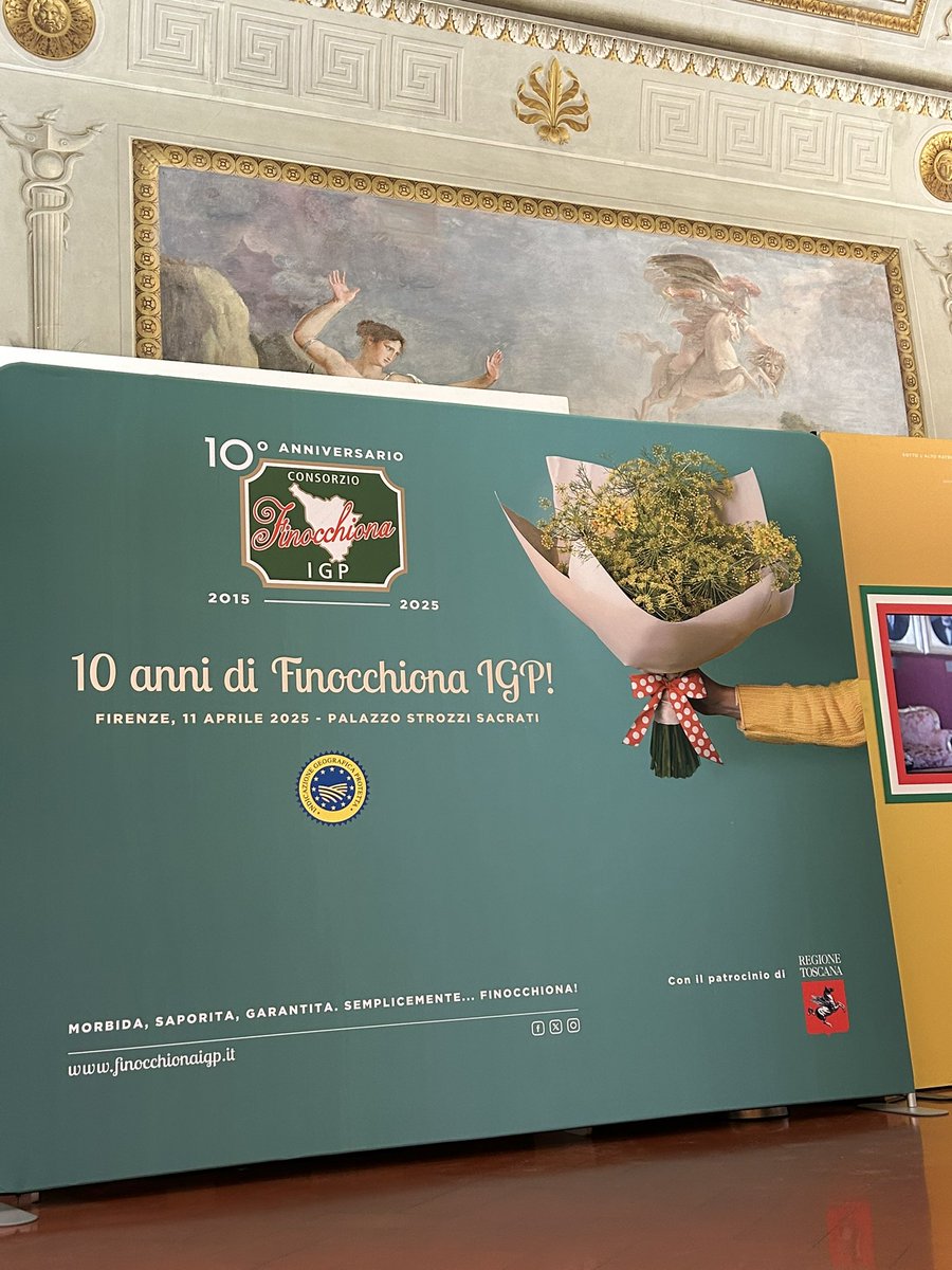 oggi a Palazzo Strozzi Sacrati in Piazza del Duomo a Firenze ripercorreremo il percorso di questi dieci anni e ci confronteremo su dati, prospettive e tematiche di interesse legate alla nostra eccellenza #festadellafinocchionaigp