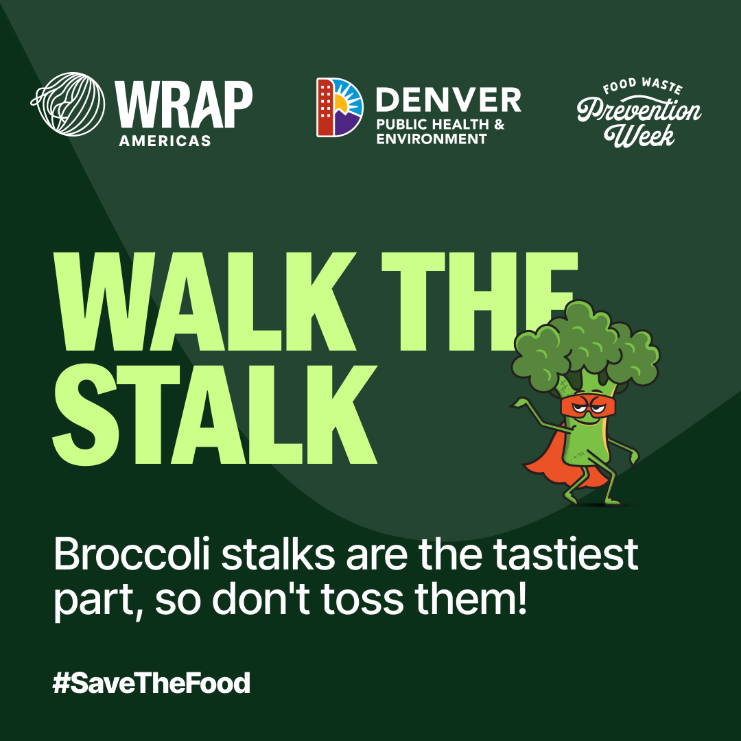 WRAP_NGO's tweet photo. Every year, Americans lose more than $218 billion on wasted food. Households are responsible for the most #WastedFood. If we begin to reduce and prevent #FoodWaste, we can all save that money that is wasted on spoiled food.
This #FoodWastePreventionWeek we’re working with @CityofDenver's Department of Public Health & Environment to support their residential food waste prevention campaign, #SaveTheFood. Along with partners, @sproutsfmt, @WeDontWaste, and @dps_k12, we’re helping share five simple actions to make food last longer.
#FWPW