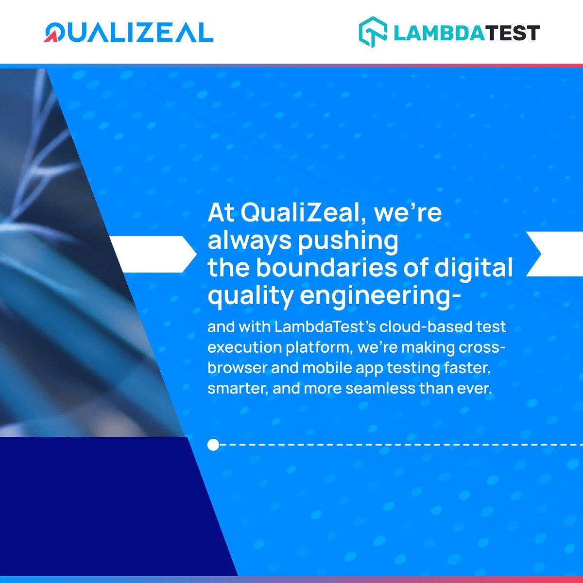 quali_zeal's tweet image. 🚨 Big news: QualiZeal + @lambdatesting = The future of intelligent, scalable software testing!

Reimagine your QA strategy → Let’s talk.
#TestAutomation #AITesting #DigitalTesting #SoftwareQuality #CloudTesting #AgileTesting #FutureOfTesting