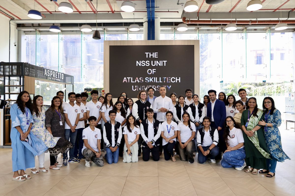 milinddeora's tweet photo. Truly inspired by the energy &amp; innovation at @atlasskilltech during my visit today. It’s heartening to see a future-forward institution blending global education with a deep sense of social responsibility—right here in Mumbai.

Kudos to @InduShahani for her visionary leadership. https://t.co/YioWujZaz5