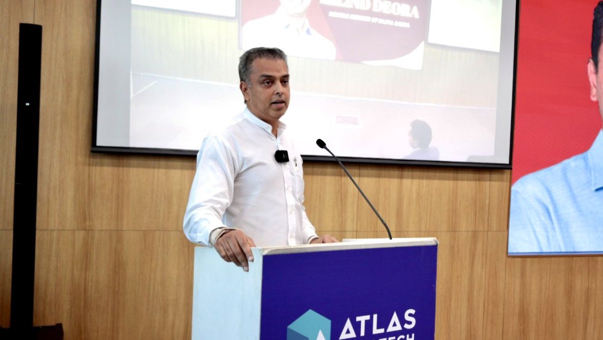 milinddeora's tweet photo. Truly inspired by the energy &amp; innovation at @atlasskilltech during my visit today. It’s heartening to see a future-forward institution blending global education with a deep sense of social responsibility—right here in Mumbai.

Kudos to @InduShahani for her visionary leadership. https://t.co/YioWujZaz5