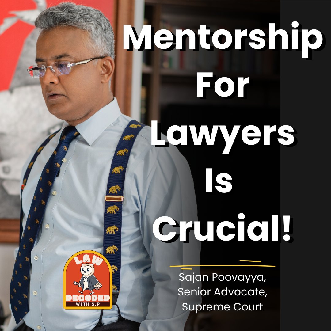 poovayya's tweet photo. Mentorship made me the lawyer I am today.
It wasnโt just the books or the courtrooms โ it was the people who showed me the way.
Here are 5 thoughts I hold close about mentorship in law ๐งต๐
#Mentorship #LegalProfession #LawDecoded https://t.co/5fztTN8Oqo