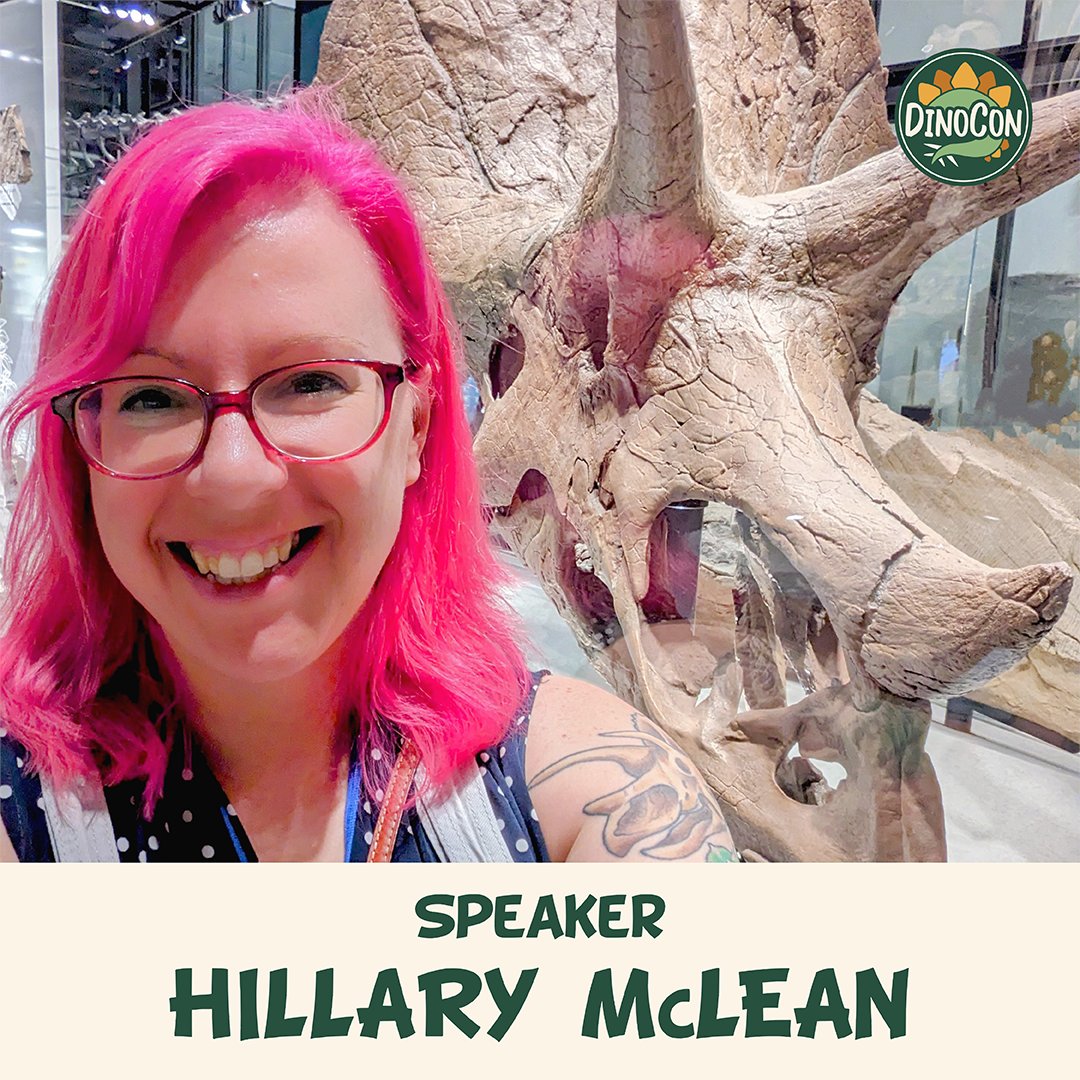 We are pleased to announce our next speaker for #DinoConUK 2025 is Hillary McLean!

A skilled #fossil preparator, Hillary has led and taught at museum labs across the western US and contributed to #RexTooth Studios books. She'll be talking about some amazing fossil projects!