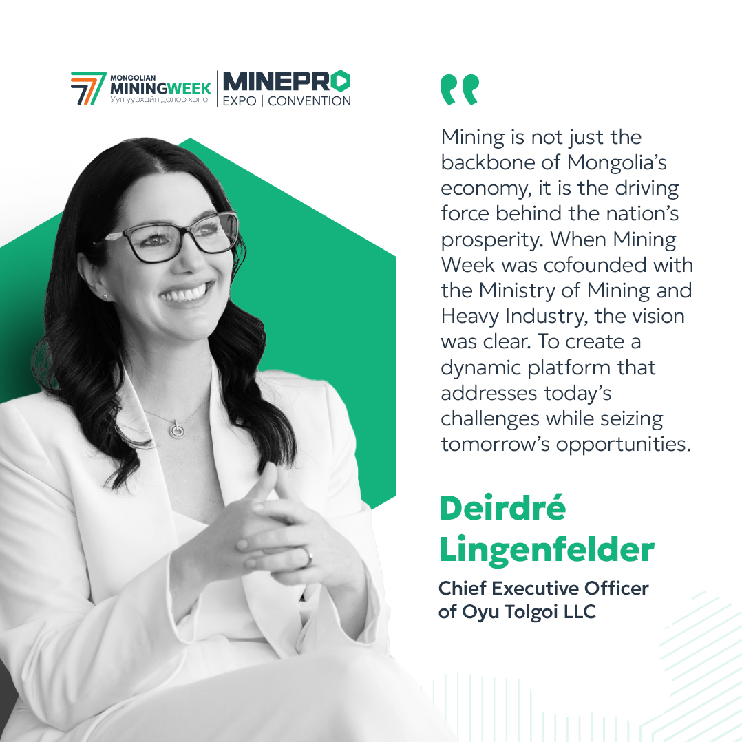 📢 Mining Week &amp; MinePro 2024 | ОНЦЛОХ ҮГС

🔹 MiningWeek (Уул уурхайн долоо хоног) &amp; MinePro 2024 олон улсын уул уурхайн үзэсгэлэн, чуулга уулзалт нь “Холбогд, Хамтар &amp; Үнэ Цэнийг Бүтээ” уриатай зохион байгуулагдсан.

🌐 miningweek.mn | minepro.mn