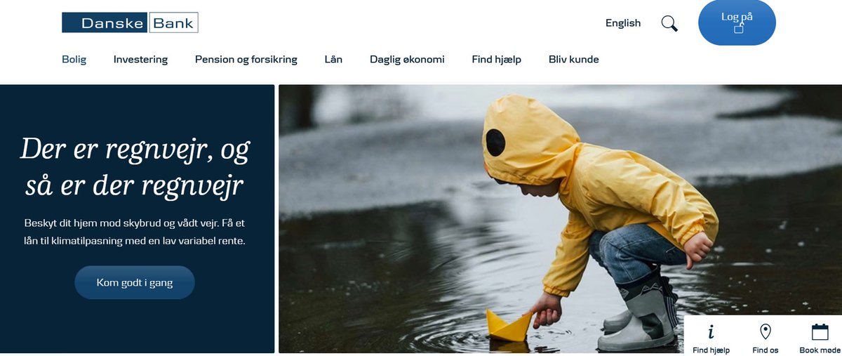 data02's tweet photo. På @DanskeBank_DK hjemmeside bliver man simpelthen mødt af det her billede. Er de overgivet klar over, hvor skræmmende det er for et barn af 90erne? 😱man ønsker jo at lukke browseren asap 😂#weallfloatdownhere https://t.co/KR9zTASO2y