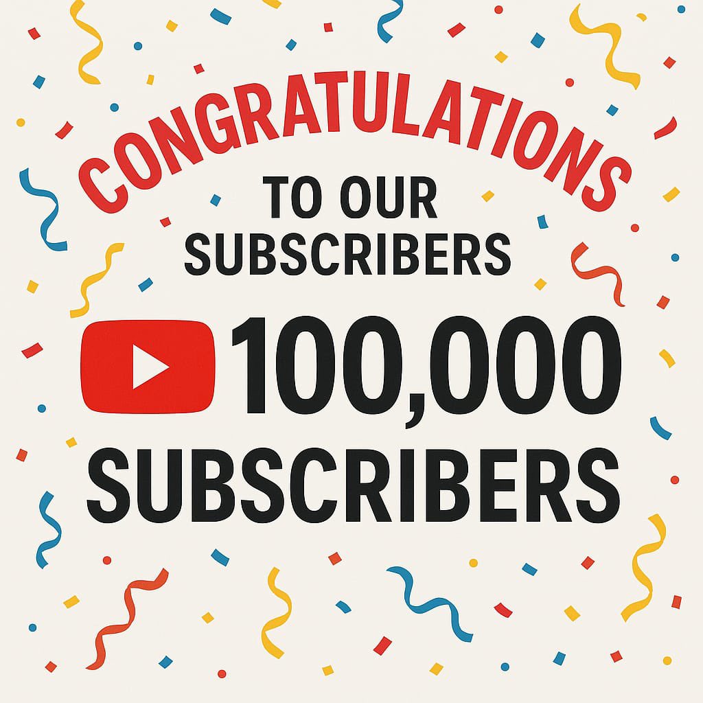 CSclinik's tweet photo. We congratulate all the subscribers for remaining with us and making us 100,000 subscriber YouTube channel https://t.co/SjMBsv9kCh