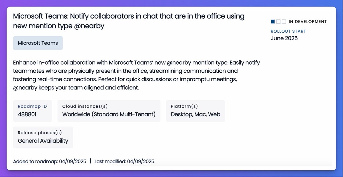This is the first time an Enterprise UC platform will use user location to dynamically target a message to relevant users.

No more need to shout, "Who wants to grab lunch?" or, more likely, send a message to a group that is not relevant to 80% of people in that chat 😀

Coming
