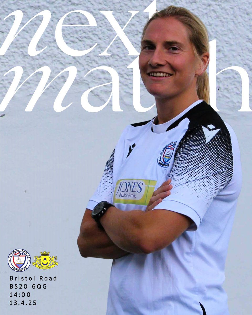 PTFCLadies's tweet photo. ๐๐๐๐ ๐๐ ๐๐๐๐๐๐
Posset return this Saturday for the penultimate game of the season. ๐
๐ @MoneysFCWomen
๐ 14:00PM
๐ Bristol Road, Portishead BS20 6GQ
#HerGameToo #PTLFC #UpThePosset #matchweek #gameweek #football #fixture #womensfootball โช๏ธ โซ๏ธ https://t.co/F75ZlNnXf5