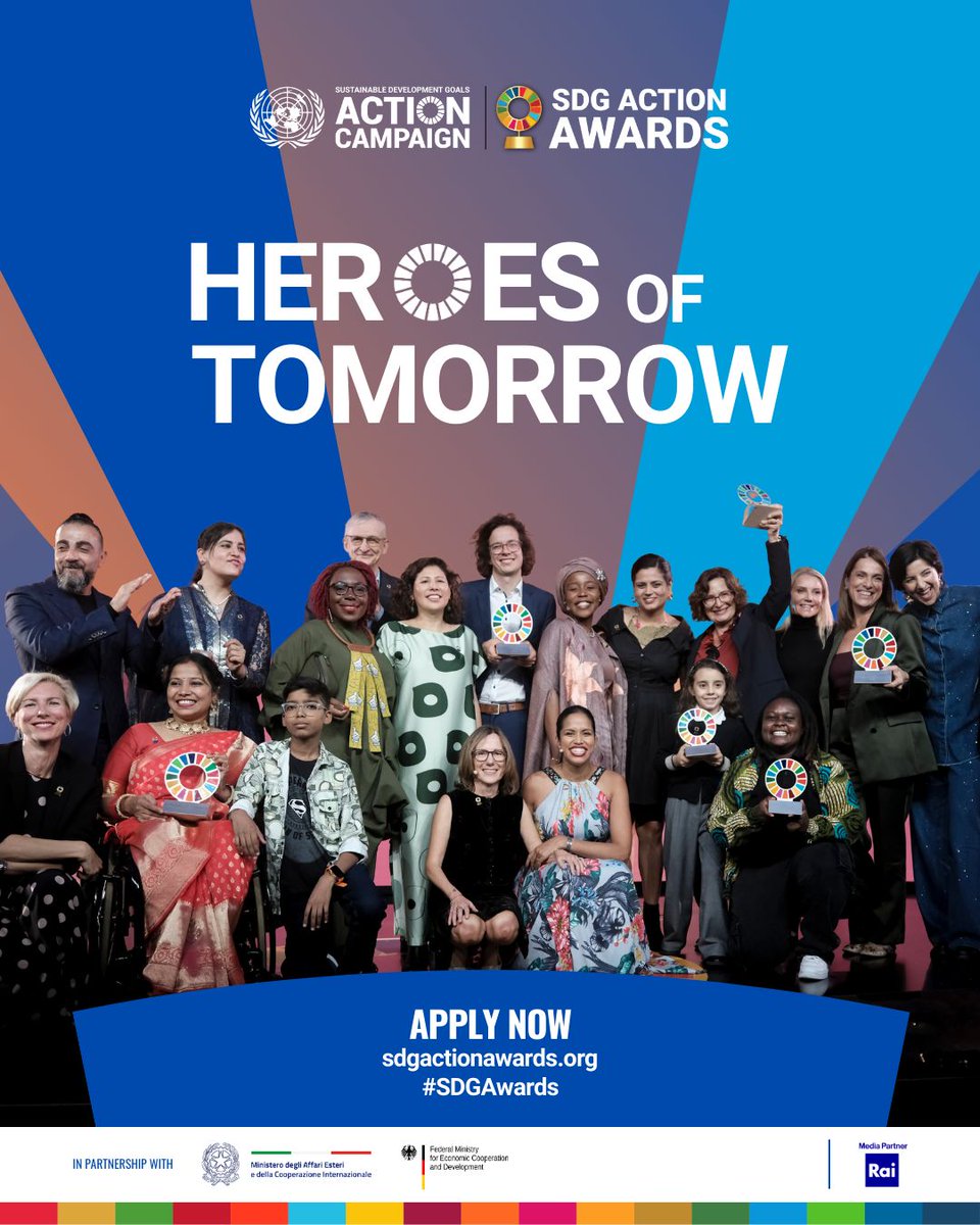 opportunitiesfy's tweet image. 🌍 Apply now for the fully funded UN SDG Action Awards 2025 in Rome — celebrate creativity, resilience &amp;amp; changemaking for the SDGs! Deadline: May 7 👉 wp.me/p23f03-7fm

#UNSDGAwards #SDGAction #GlobalOpportunities