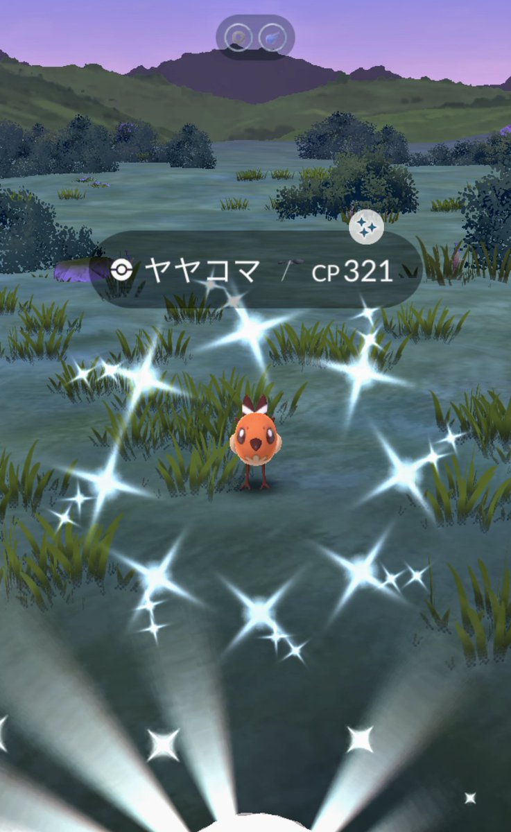 一瞬色違いだと気づかなかった😂
#ポケモンGO
#色違い