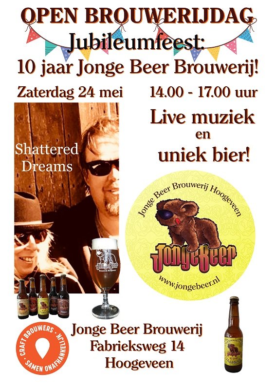 JongeBeer's tweet photo. Zaterdag 24 mei bent u van harte welkom op onze Open Brouwerij Dag.  #bier #Hoogeveen https://t.co/pdekWwJu22