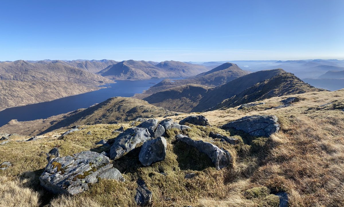 StrachanHazel's tweet photo. Third (and last day) of a #packraft trip to the eastern edge of #Knoydart on Loch Cuaich. Climbed out of the cloud bank on Sgurr an Fhuarain into another world. Cloud lapped against the side through Glen Kingie. Fantastic day!
#Munros #Scotland https://t.co/CpAT9CaCZB