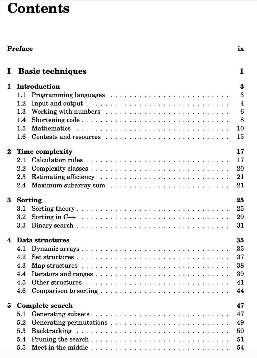 swapnakpanda's tweet image. "Competitive Programmer’s Handbook"
This FREE book of ~300 pages covers 30 important topics. A MUST for your interviews.