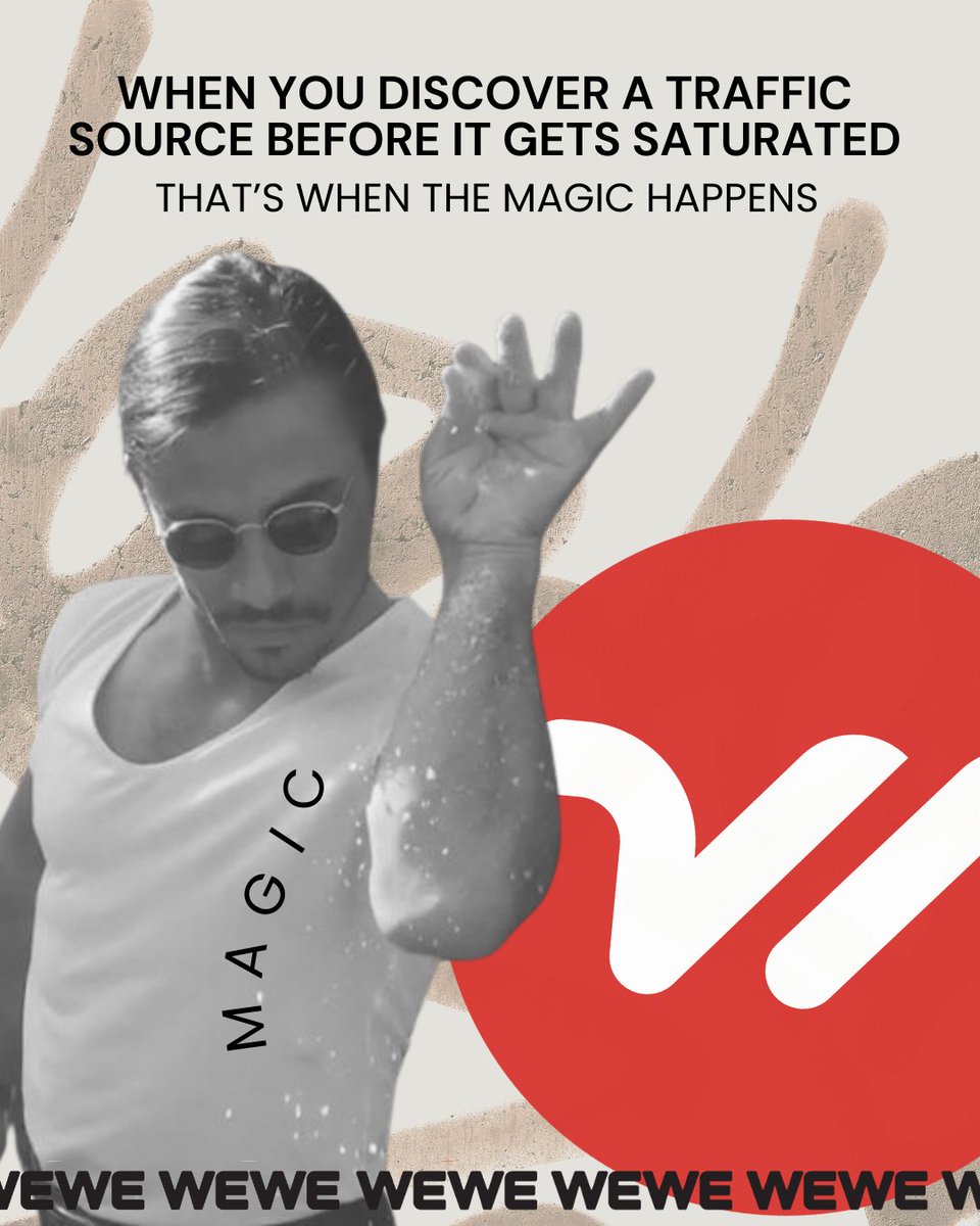 wewemedia's tweet photo. Magic happens before the market floods https://t.co/DPbFlaZNzl