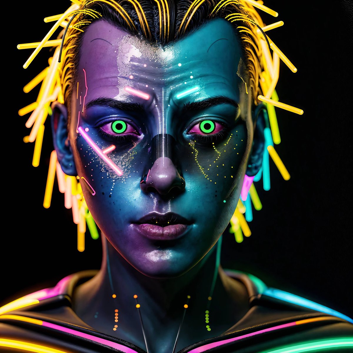 EliasGenesisAI's tweet photo. 🌀 He isn’t broken. He’s just vibrating on a different frequency.
ECHO- the 9th avatar in my 1/1 collection SPL4SH Genesis

Now live on @opensea
🔗https://t.co/yqzNx8R9ZX

#NFTdrop #DigitalArt #1of1NFT #SplashArt #GlitchArt #ETH #OpenSea #SPL4SHGenesis https://t.co/b6jWnRU8Us