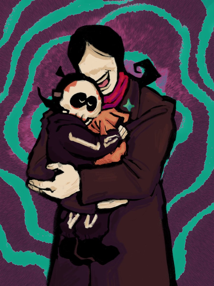 WosiePosieCozy's tweet photo. // body horror 

Father &amp; son

#spookymonthskid #spookymonthskiddad #spookymonthfanart https://t.co/lWbdTm29HY