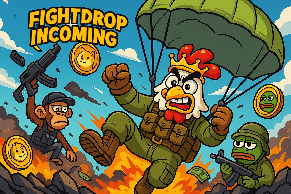 🪂 Airdrops are cool.
But FIGHTDROPS are better.
Win battles, earn $COCKking.

No grinding. No farming. Just fighting.
More soon 👀

#COCKkingdrop #MemeBattleground #Memes