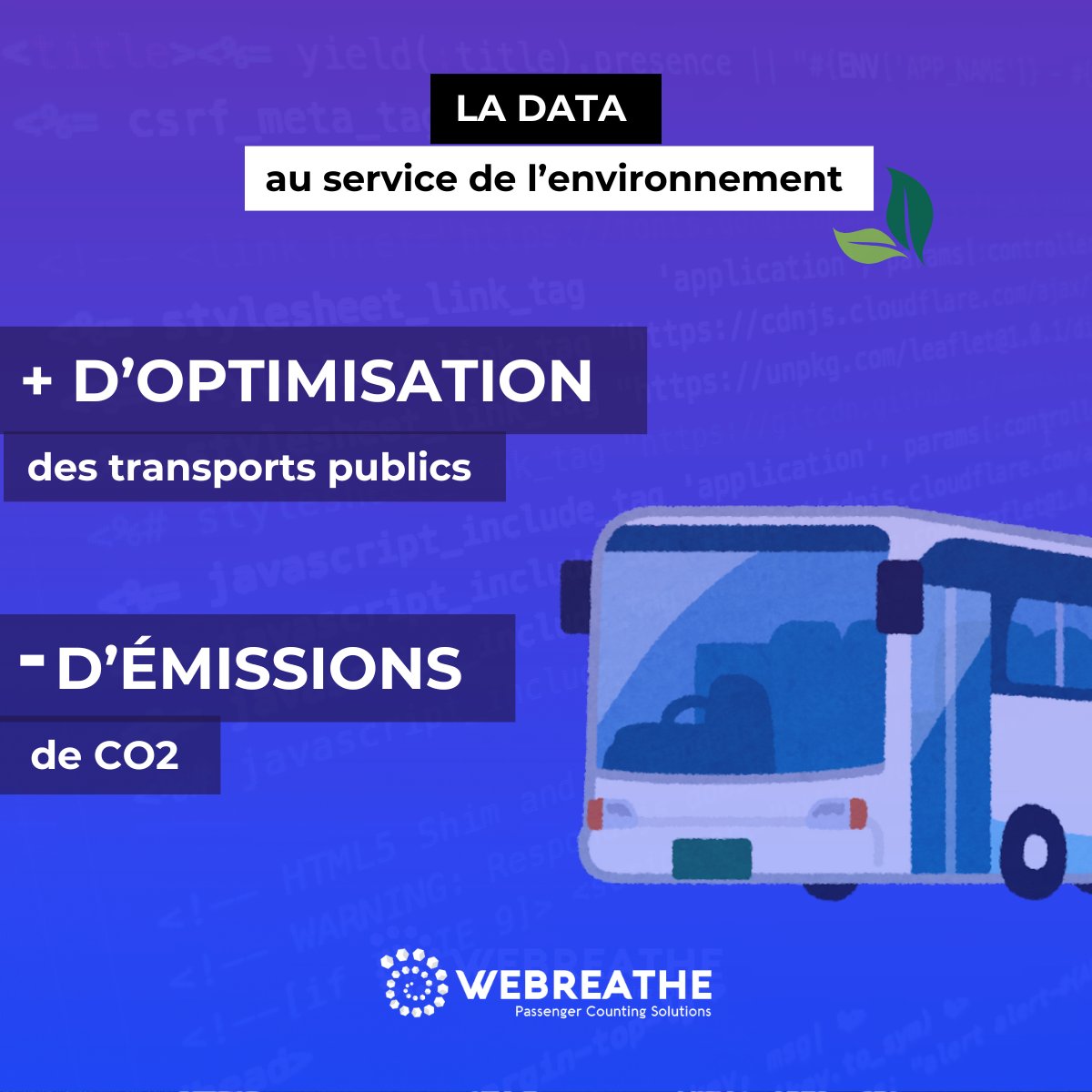 🌀WeBreathe mesure l’occupation en temps réel pour : 

✅ optimiser l’offre
✅ fluidifier les réseaux
✅ réduire la pollution

🌱 Moins de saturation = plus de mobilité durable !

👉 webreathe.com

#mobilitédurable #WEBREATHE #smartcity #ecotech #transportpublic