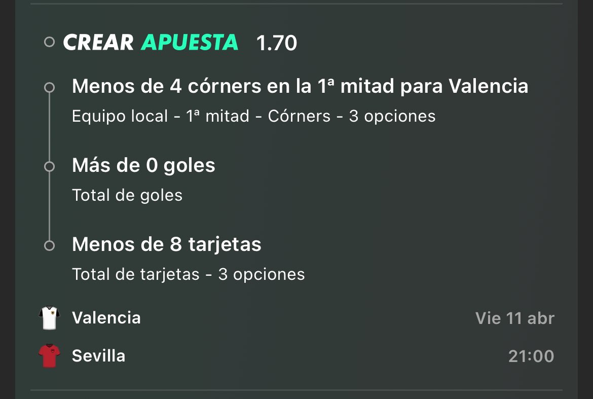 LadyBetspain's tweet photo. STAKE 10💎🚀
CUOTON 1,70
Valencia 🆚 Sevilla https://t.co/BdB1N4k0NR