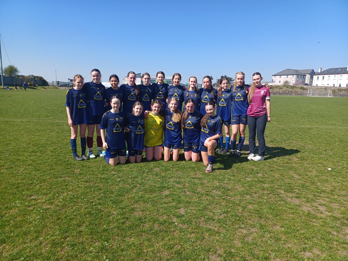 Coláiste Éinde (@colaiste_einde) on Twitter photo Congratulations to our U15 Soccer team who qualified for the <a href="/faischools/">FAI Schools</a> Connacht final after victory over Calasanctius College on penalties. Heroines on the day were Kayla McDonnell, with the all important goal, & Caoimhe O'Connor in goals who saved 3 penalties in the shootout. Congratulations to our U15 Soccer team who qualified for the <a href="/faischools/">FAI Schools</a> Connacht final after victory over Calasanctius College on penalties. Heroines on the day were Kayla McDonnell, with the all important goal, & Caoimhe O'Connor in goals who saved 3 penalties in the shootout.