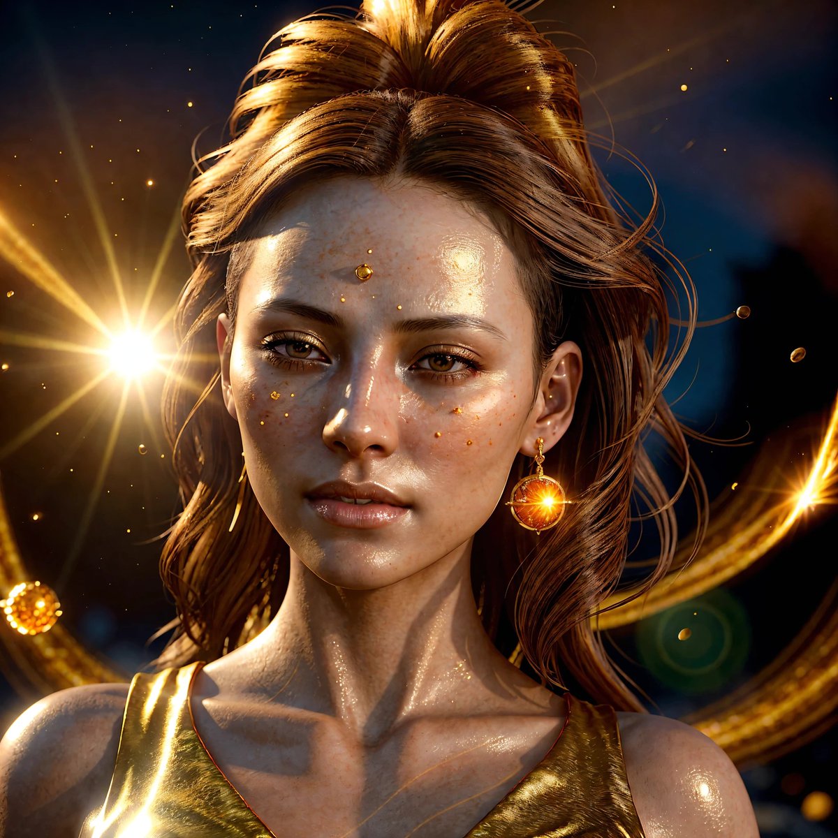 EliasGenesisAI's tweet photo. ☀️ She is light reborn.
SOLARA — the 10th and final avatar of SPL4SH Genesis
Warmth. Hope. Radiance. A portrait of renewal beyond shadow.

Now live on @opensea
🔗https://t.co/DGewtaZnL6

#NFTdrop #DigitalArt #1of1NFT #SplashArt #EthereumNFT #SPL4SHGenesis #SunArt #FinalDrop https://t.co/HBMGR9BO3B