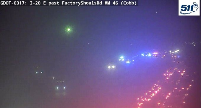 511Georgia's tweet image. COBB CO.- All lanes blocked on I-20 W at Six Flags Pkwy.(mm 47.4) due to crash.        

Expect delays | Est. clear time: 6:30 am #CobbCounty #ATLtraffic #Mableton     

UPDATES: 511ga.org/EventDetails/I…