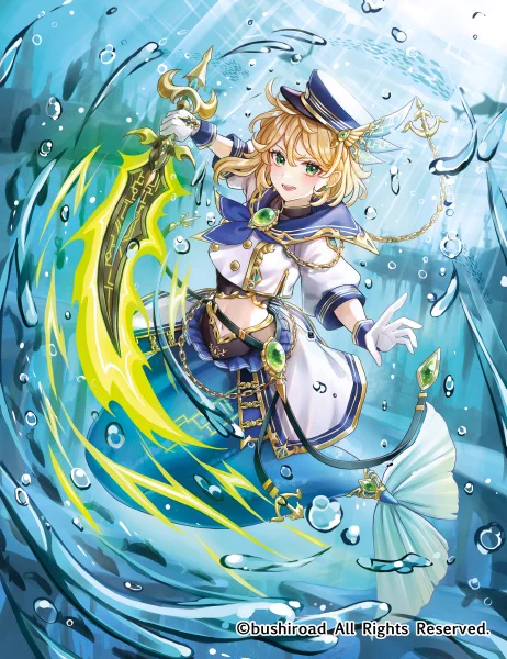 ◆本日4/11 発売◆TCG「カードファイト!!ヴァンガード」ブースターパック『零騎転生』にて、「蒼奏の歌姫 ヴィアシル」を描かせていただきました!どうぞよろしくお願いいたします#ヴァンガード #cf_vanguard 