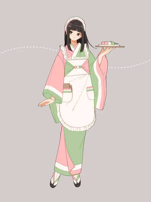 三色団子メイド 