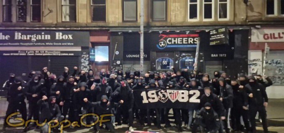 Sorpresa !! Ultras del Rangers union bears atacaron a aficionados de a pie del Athletic Club, por lo que sea cuando Herri Norte se planto en su pub no aparecieron, honor para unos, deshonor para otros.