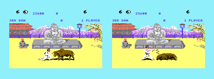 CheekyC64Gamer's tweet image. Way of the Exploding Fist, fists clenched, face determined. A charging bull sprinting straight at you. With a dramatic thrust, you deliver a punch so mighty, so perfectly timed, that it lands square in the bull’s forehead. Classic 🤜💥🐂

#wayoftheexplodingfist #c64