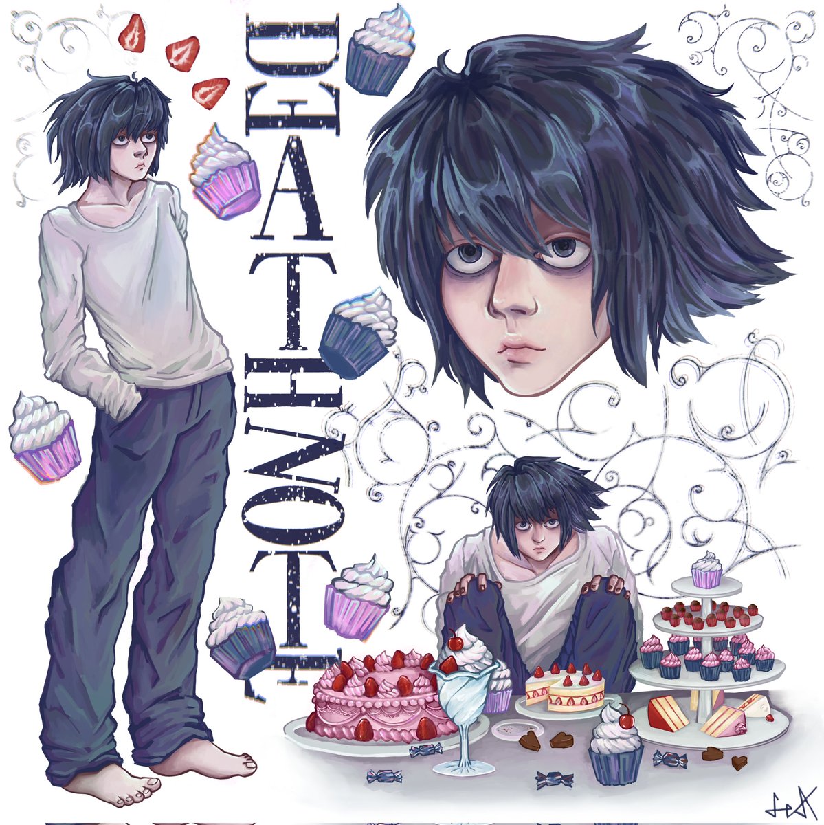 a_red_j's tweet photo. L Lawliet from death note
#DEATHNOTE #llawliet #L #Ryuzaki #art #fanart #digtalart https://t.co/8pooUt9C9t