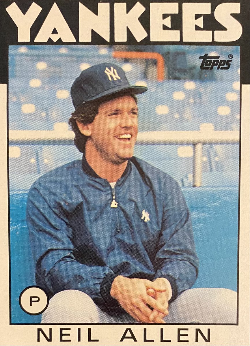 DolansBBallLife's tweet photo. NEIL ALLEN—1986 Topps 💙🤍 #NeilAllen #Yankees #FormerMet @NeilAllenFan https://t.co/gcOkTP64xI