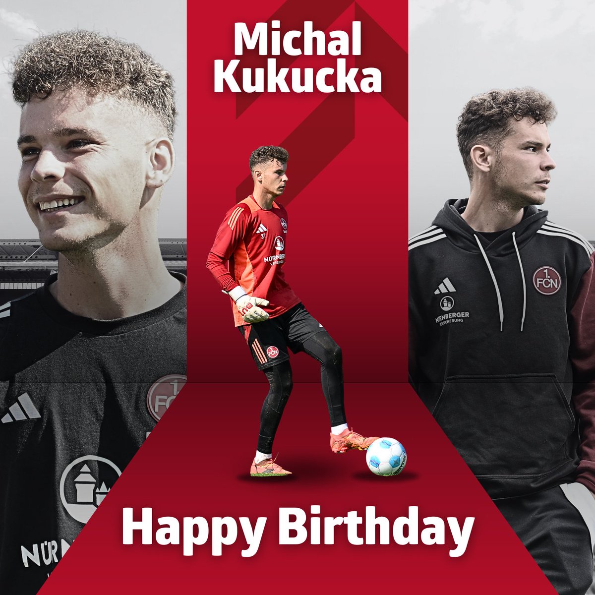 1_fc_nuernberg's tweet photo. Happy Birthday Kucki! 🥳 

Unser Keeper wird heute 23 Jahre alt! 🙌 

#fcn https://t.co/Yyonn2PrkQ