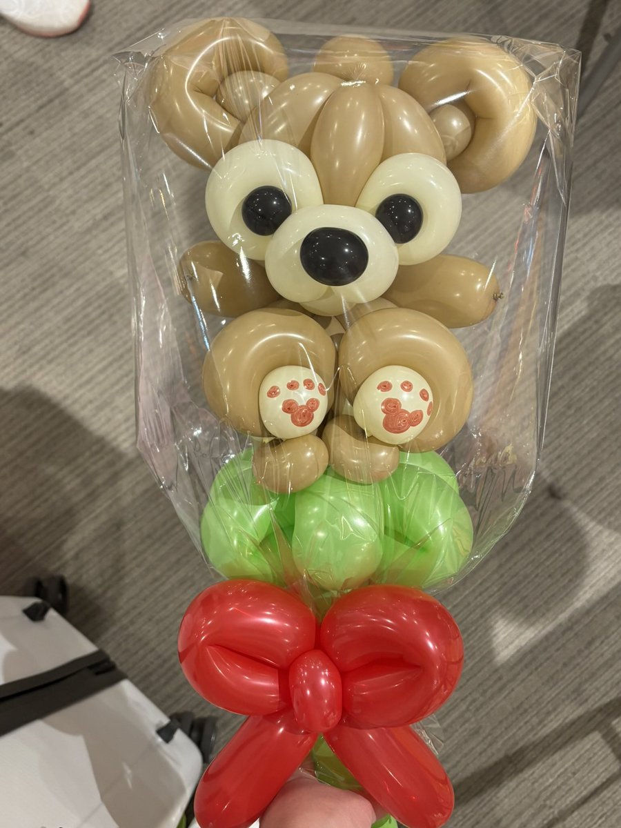 ena_fuusen's tweet image. お客様からリクエスト🎈
ミニダッフィー🧸
 #すぐり工房
 #バルーンアート
 #Duffy
#ダッフィー