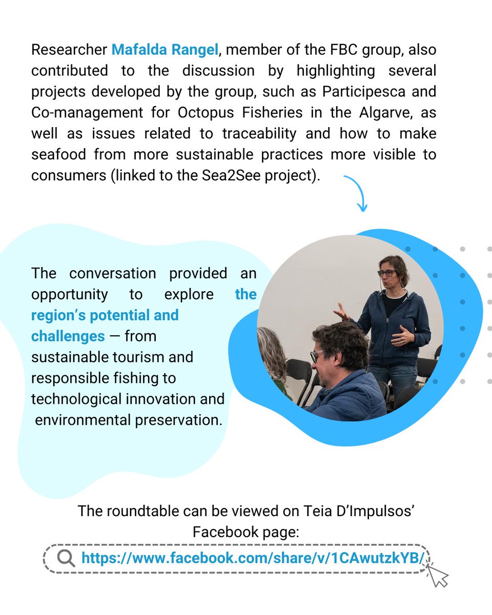 fbc_ccmar's tweet photo. 🌊 On April 3, the FBC group joined the roundtable “Blue Economy: What Positioning for the Algarve?” in Portimão, discussing how to balance economic growth, innovation &amp; marine conservation. 🌱
Watch it here 👉 https://t.co/WMaOXwvyLW
#BlueEconomy #FBC #CCMAR #Sustainability https://t.co/XjbnZUhCub