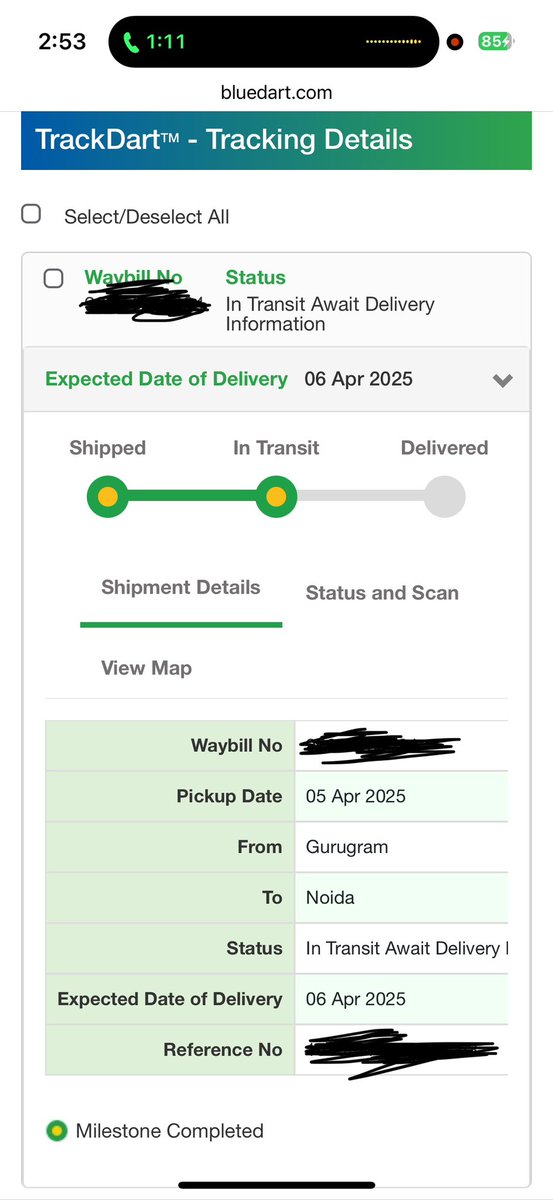 deeganta's tweet photo. Have you ever heard a courier company telling you that they are not able to trace their own courier package? @BlueDart_ @BlueDartCares does. They can’t trace my package which is apparently lost somewhere while being in transit from Delhi to Noida. https://t.co/AR5oVdoVGc