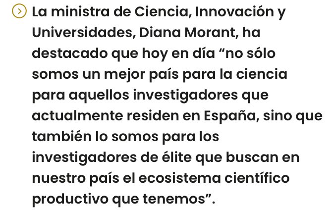 A vueltas con esto de “élite” y “líderes internacionales”.

Sinceramente, no creemos ver siquiera solicitando el programa ATRAE a nuestra élite científica emigrada como:

- Manuel Serrano, Cambridge
- Pura Muñoz Canovés, San Diego 
- Maria Abad, Cambridge
- Eva Nogales, Berkeley