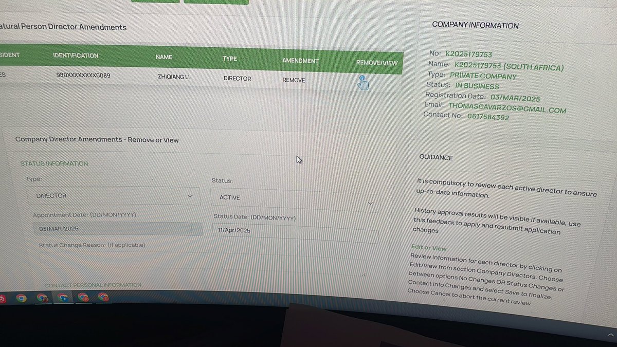 Is this where I’ll add the new director’s information?