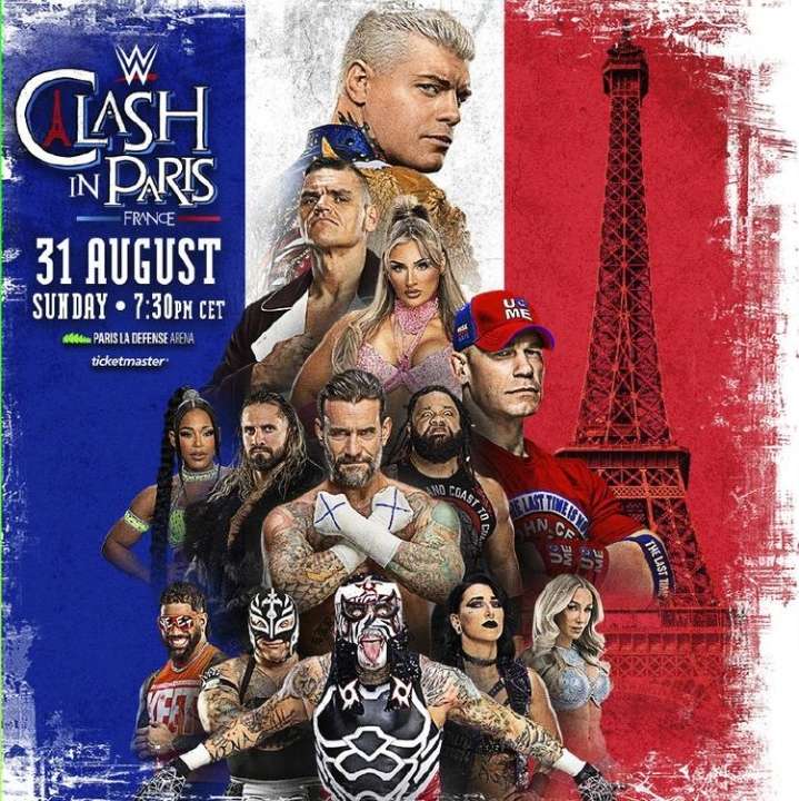roiduring_jstv's tweet photo. LA DATE DE LA BILLETERIE WWE CLASH IN PARIS !

• La prévente ouvrira le 23 avril à 10h
• La vente publique le 25 avril à 10h

Le combo Clash in Paris + RAW pour le moment

 Inscription à la prevente
https://t.co/NssT2ROobn https://t.co/IclBoxJ93m