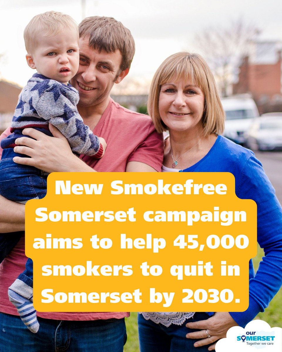 The Smokefree Somerset ambition is to reduce the number of people smoking to only 5% by 2030. In Somerset, this equates to helping 45,000 smokers to quit by 2030. More: bit.ly/SFSomersetLaun…

📷 Find more good news stories: bit.ly/SomersetICSNews

#PositiveNews #Somerset