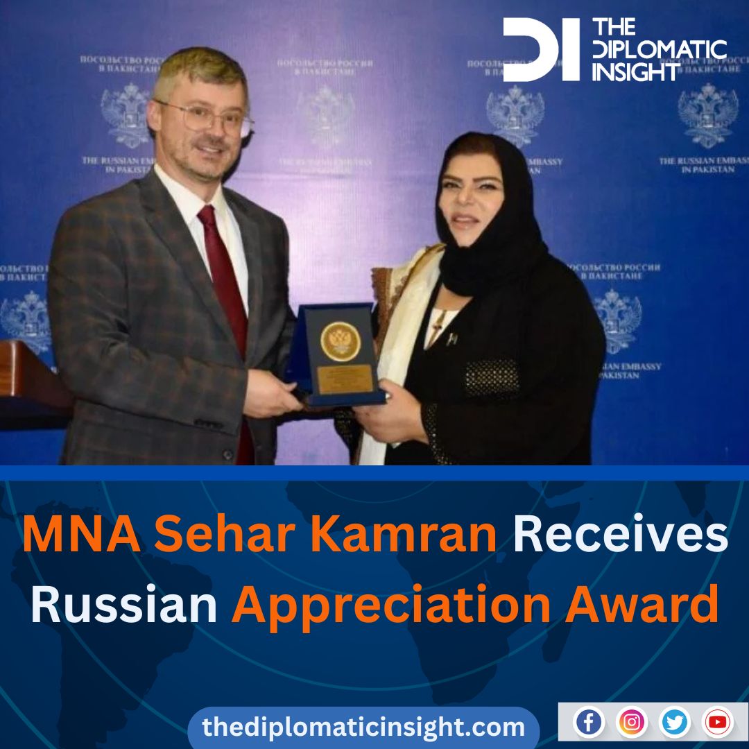 DiplomaticIns's tweet image. Albert P. Khorev, Russian Ambassador to Pakistan, 

presented a Memento of Appreciation to Member of the 

National Assembly Sehar Kamran, in recognition of her 

contributions to strengthening the Pakistan-Russia ties.

thediplomaticinsight.com/mna-sehar-kamr…

#Pakistan #Russian #RussianAsset