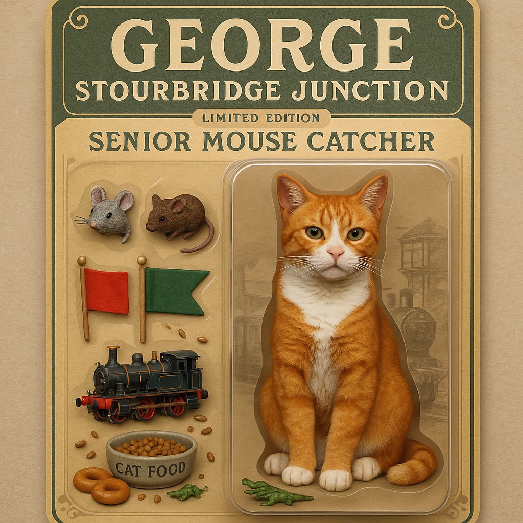 George The Stourbridge Junction Station Cat tweet media